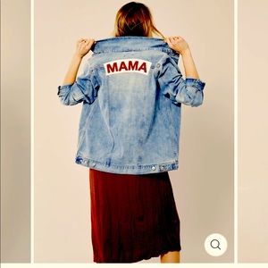 Mama Denim jacket- Isabel & Ingrid - size L - Never Worn!